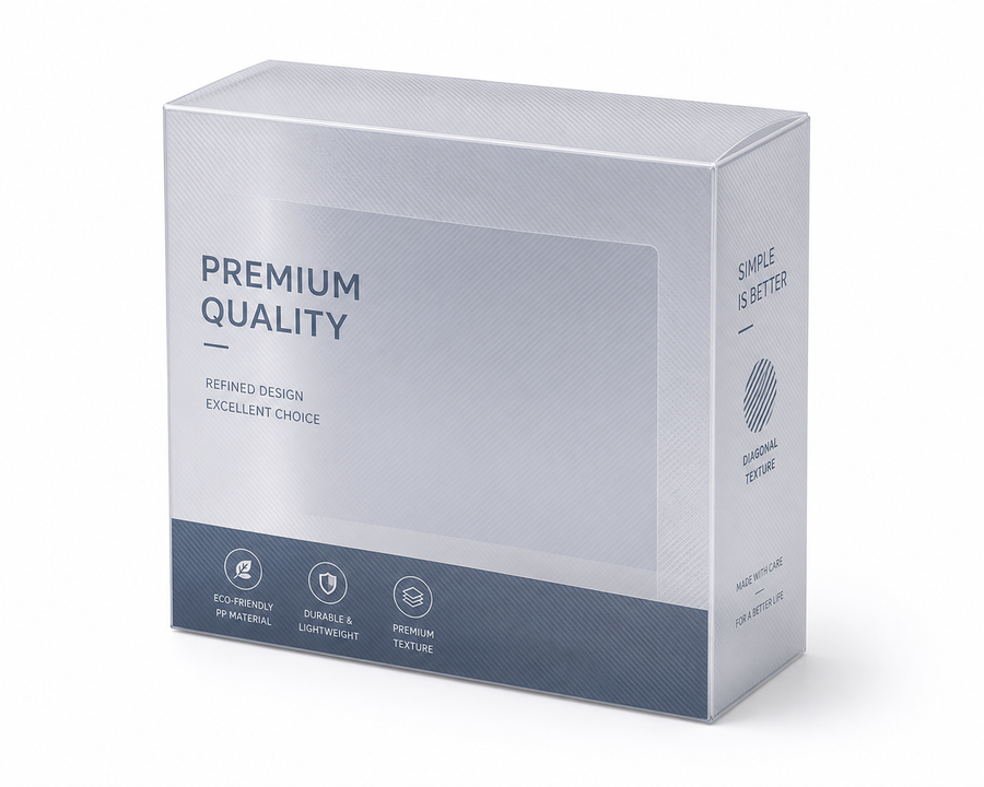 PP Diagonal Texture Plastic Box