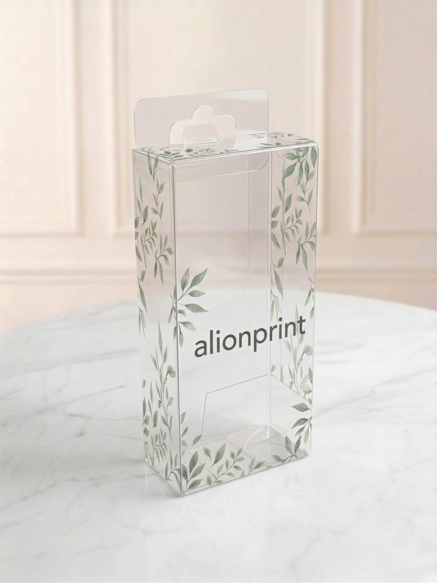 Clear plastic boxes in PVC/PET/PP